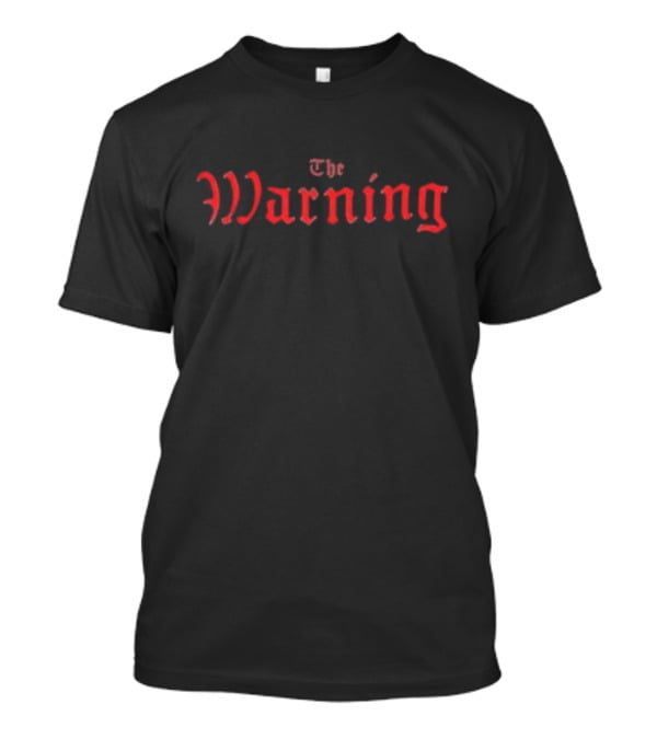 The Warning Red Tw Logo Gothic Text T-Shirt