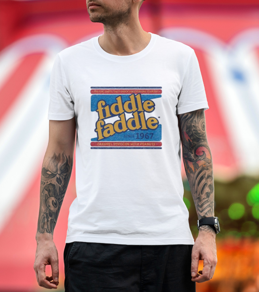 Fiddle Faddle Caramel Popcorn with Peanuts Since 1967 T-Shirt