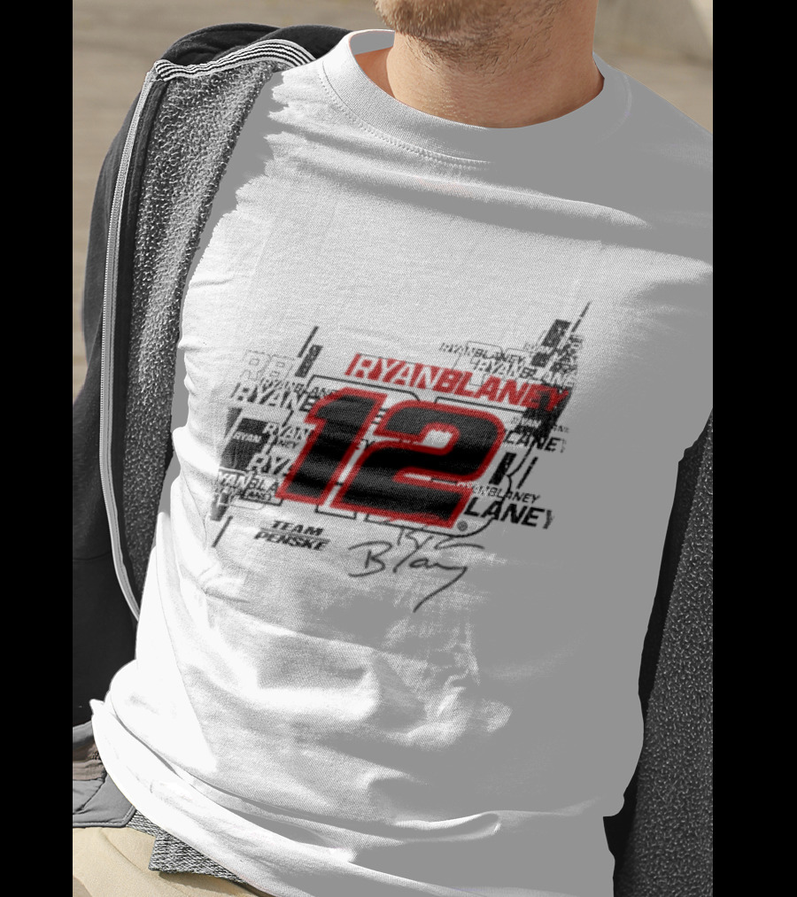 Ryan Blaney 12 Team Penske Signature Racing T-Shirt