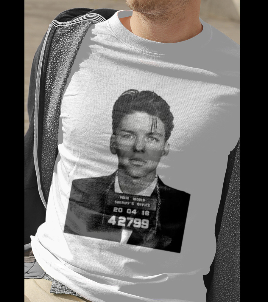 Yelir World Sheriff's Office Frank Sinatra Mugshot 20 04 18 42799 T-Shirt