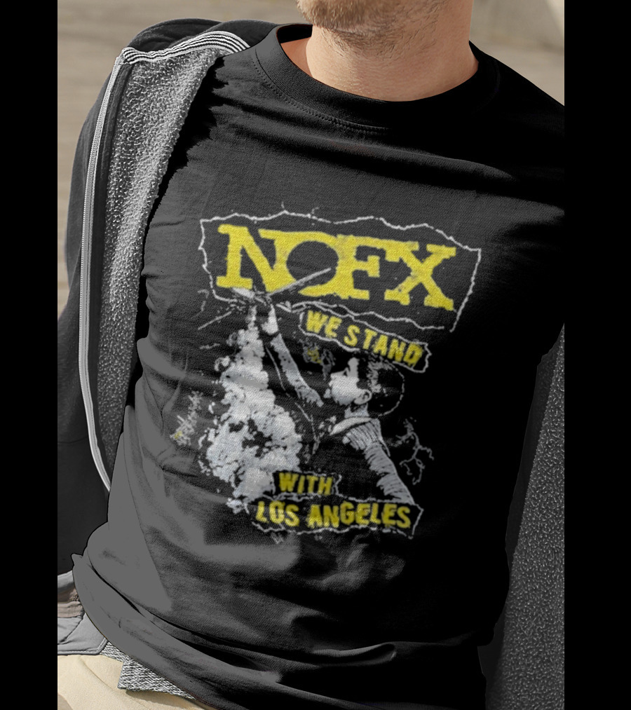 NOFX We Stand With Los Angeles Fire Relief Sebas Theriault T-Shirt