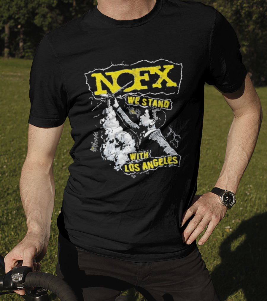 NOFX We Stand With Los Angeles Fire Relief Sebas Theriault T-Shirt