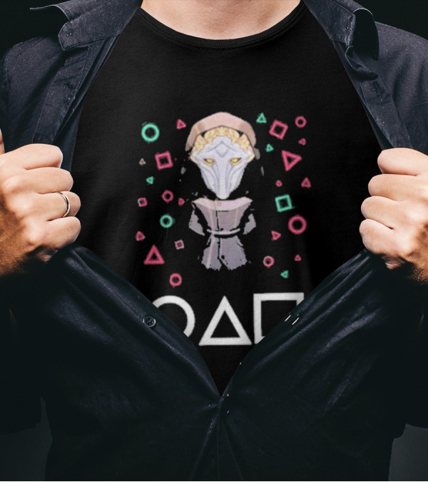 Viktor Arcane Squid Game Front Man Mask Symbols T-Shirt