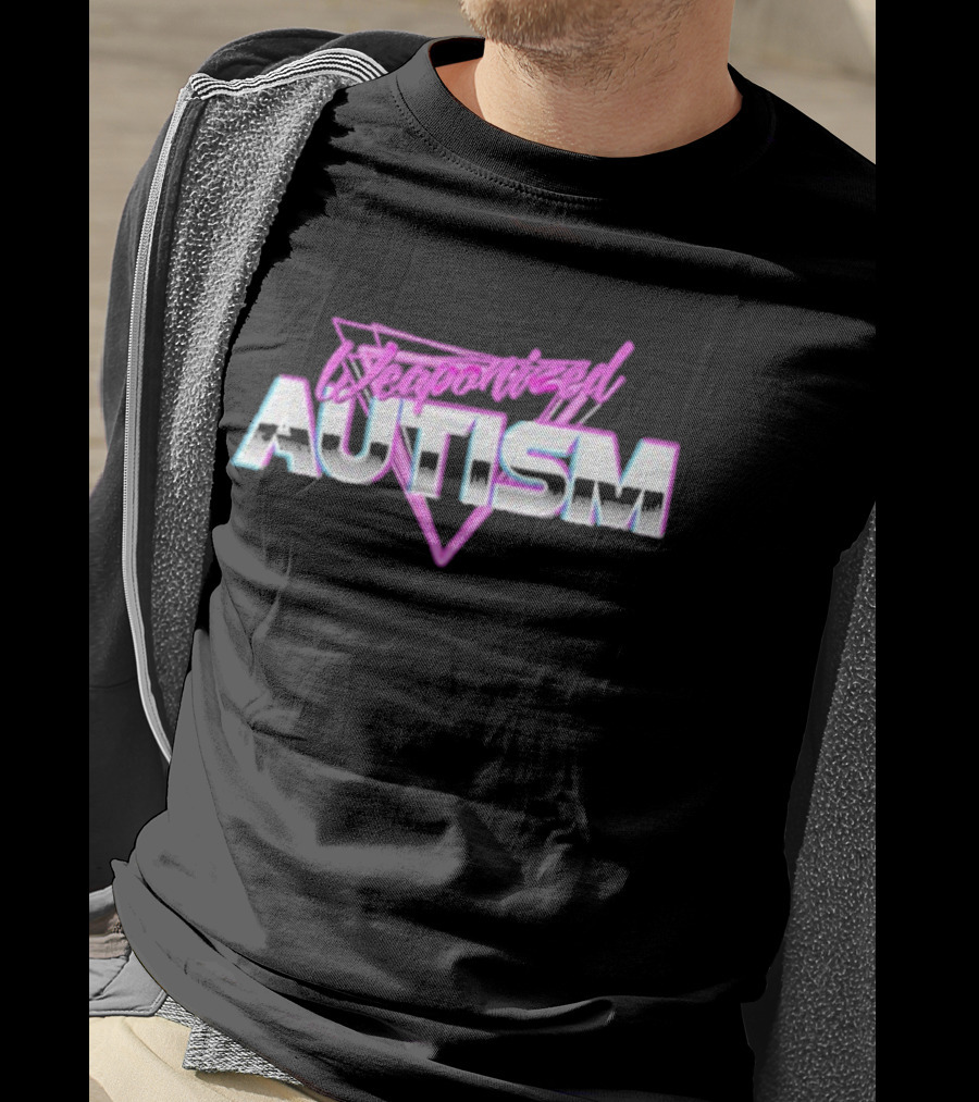 Weaponized Autism 80s Aesthetic Retro Cyberpunk T-Shirt