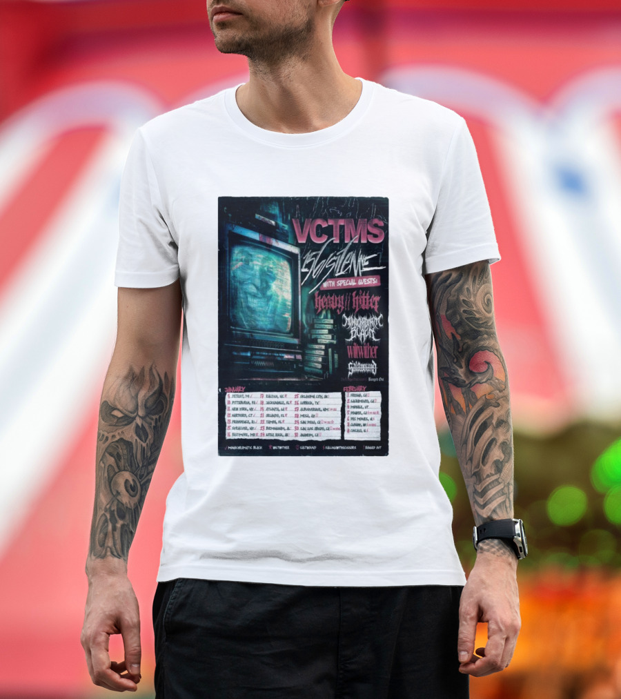 VCTMS 156 Silence Heavy Hitter Boundaries Fox Lake Winter 2025 Tour Dates T-Shirt
