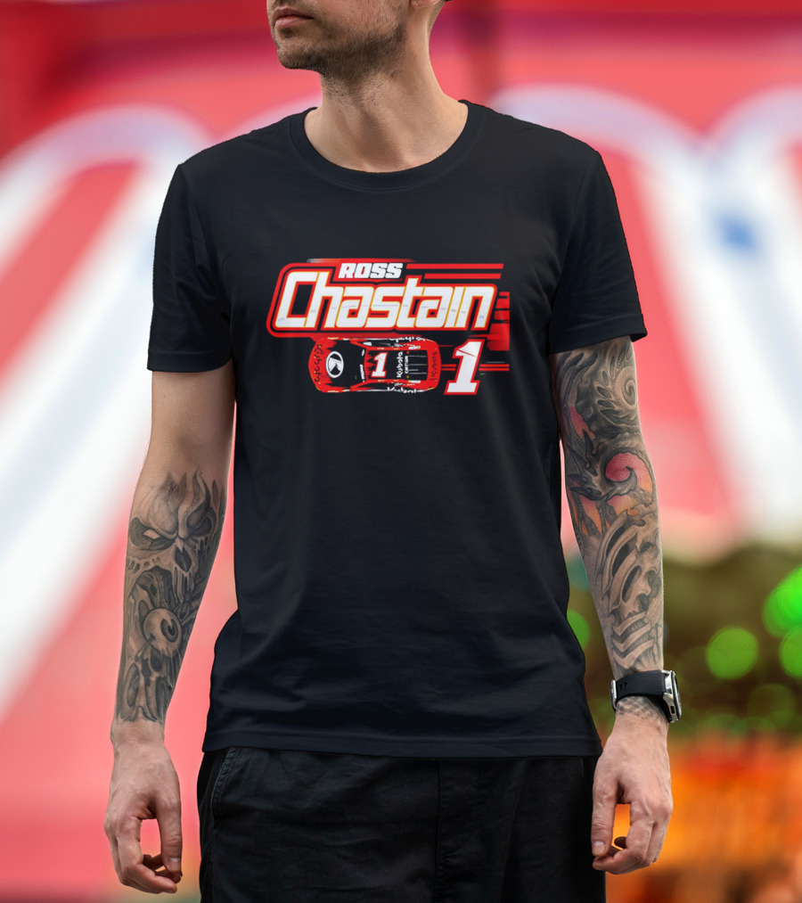 Ross Chastain 1 Racing Car Number One T-Shirt