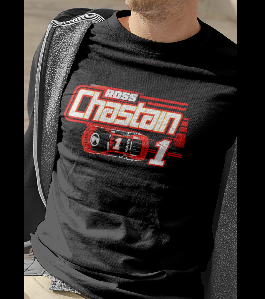 Ross Chastain 1 Racing Car Number One T-Shirt