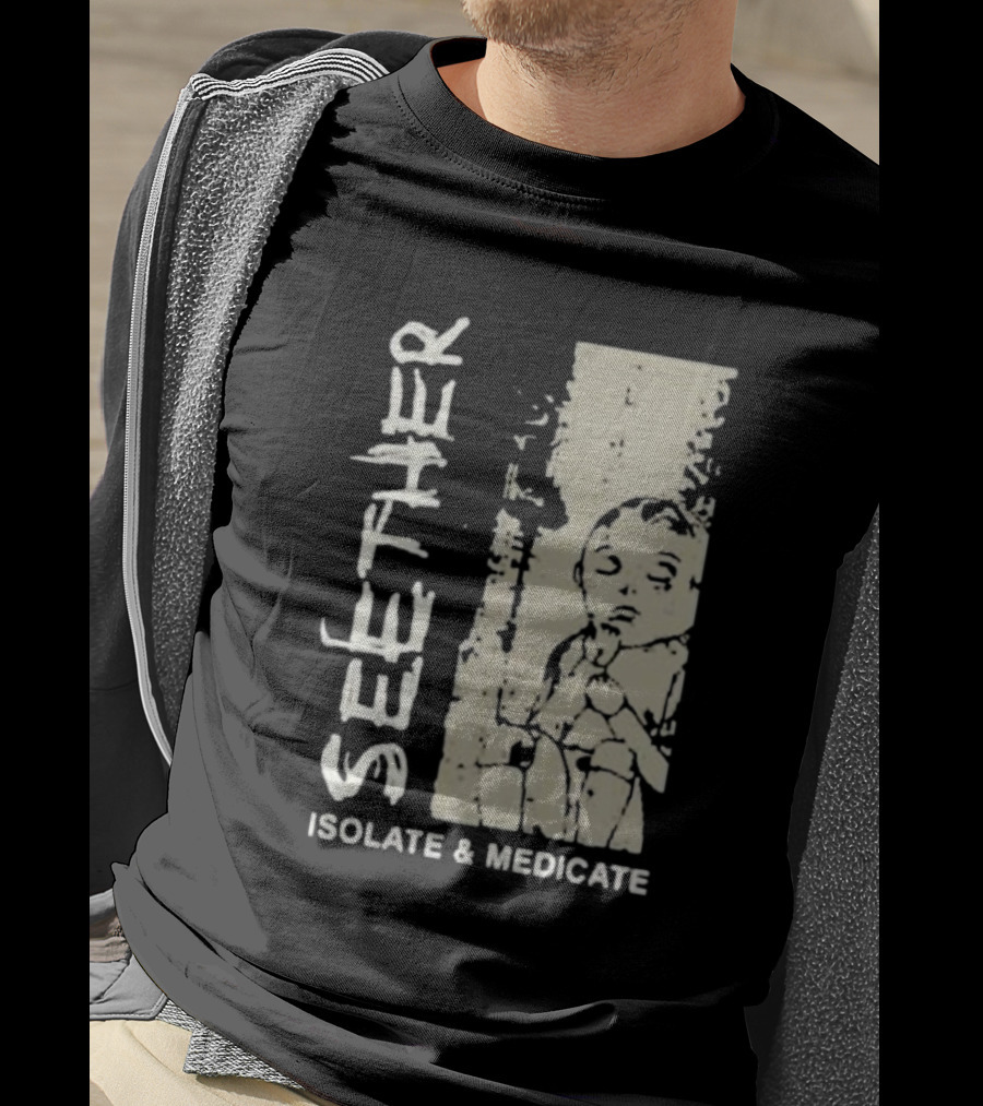 Seether Isolate And Medicate Grunge Child Sketch T-Shirt