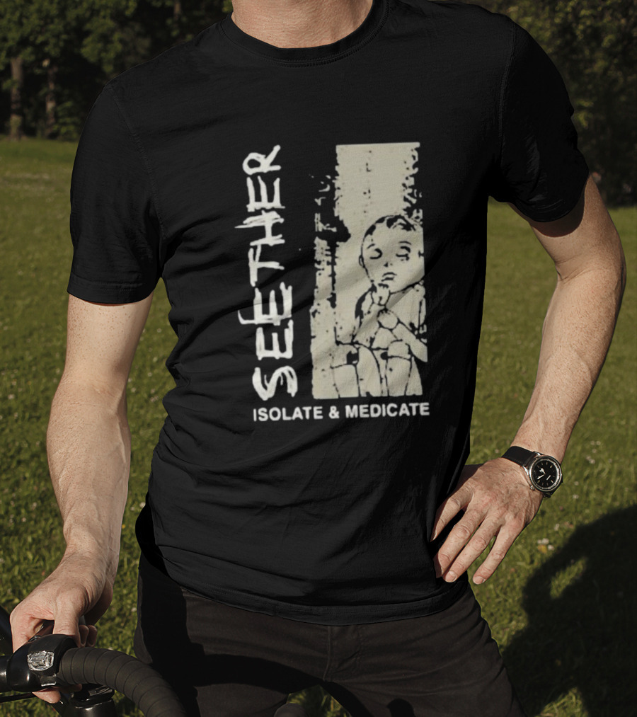 Seether Isolate And Medicate Grunge Child Sketch T-Shirt