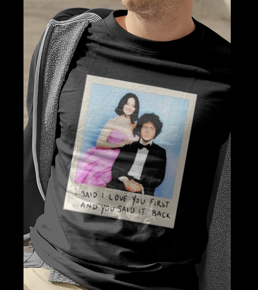 Selena Gomez I Said I Love You First And You Said It Back Polaroid Photo T-Shirt