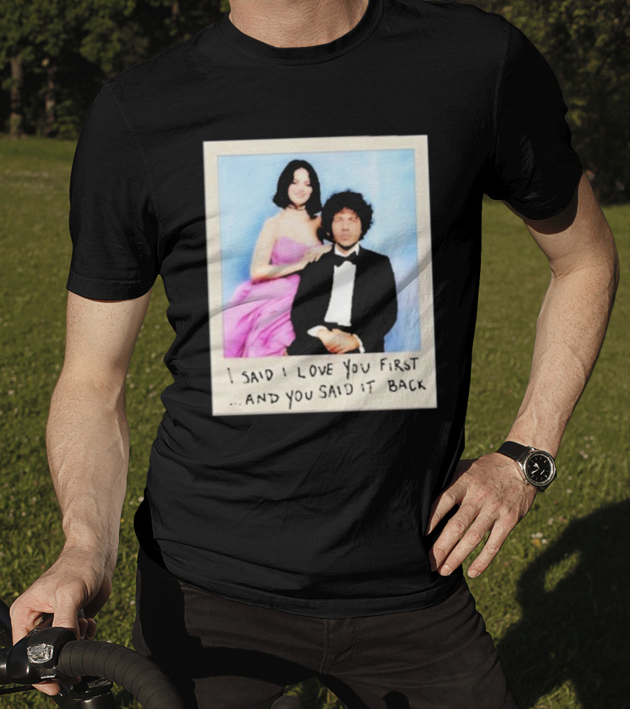 Selena Gomez I Said I Love You First And You Said It Back Polaroid Photo T-Shirt