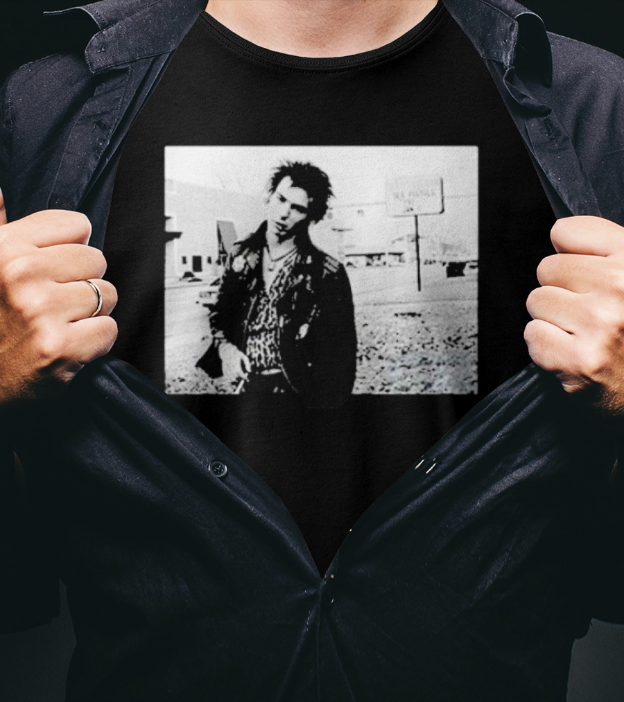 Sex Pistols Babylon Sid Vicious Street Scene Retro Punk Style T-Shirt