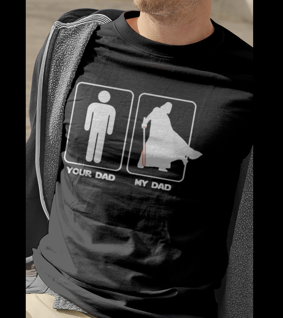 Your Dad My Dad Lightsaber Icon Duo T-Shirt