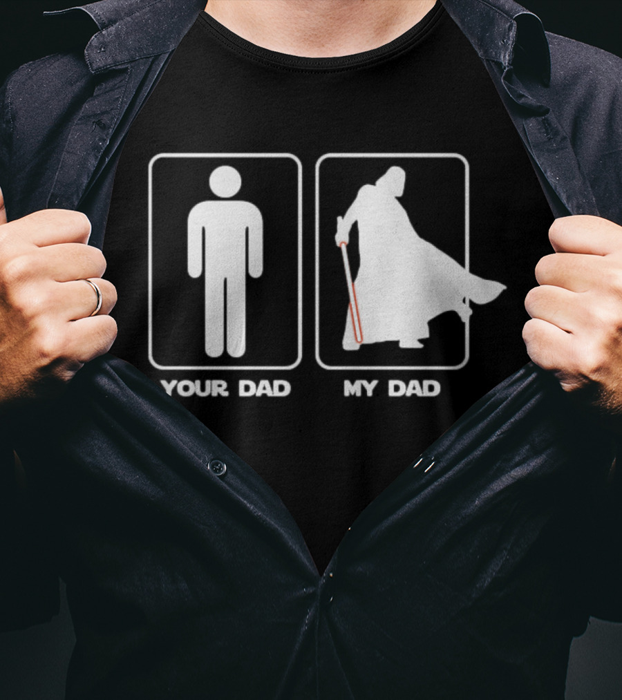 Your Dad My Dad Lightsaber Icon Duo T-Shirt