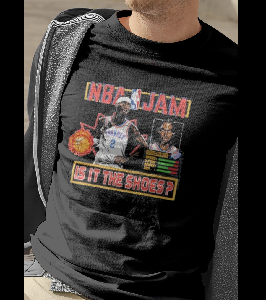 Shai Gilgeous-Alexander Oklahoma City Thunder NBA Jam Is It The Shoes T-Shirt