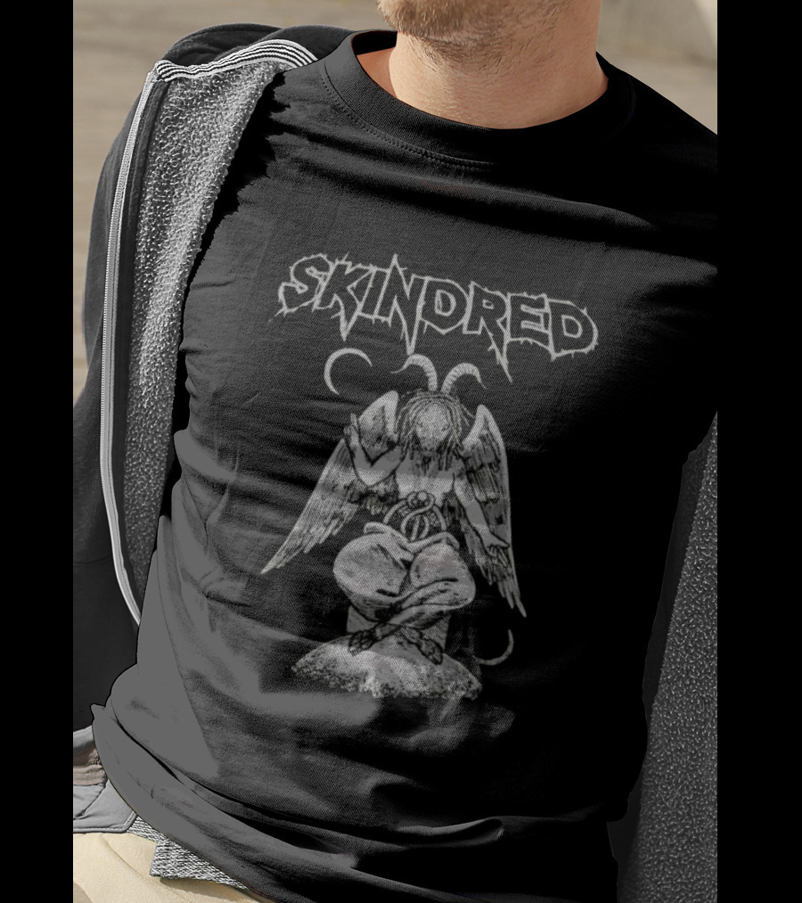 Skindred True Newportian Ragga Metal Angel With Wings And Horns T-Shirt