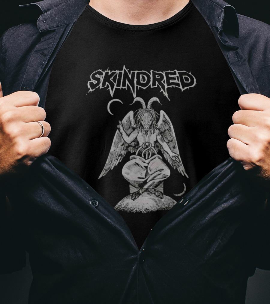 Skindred True Newportian Ragga Metal Angel With Wings And Horns T-Shirt