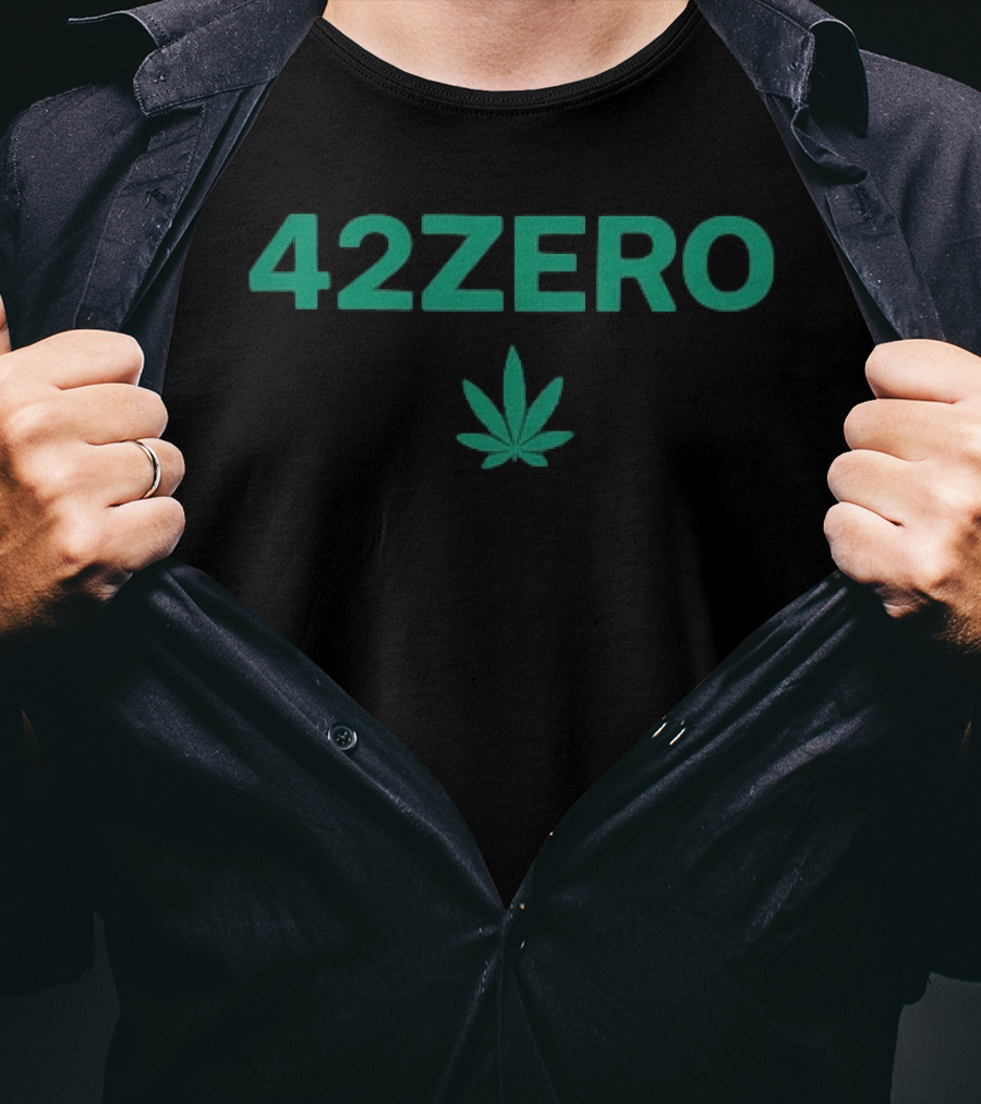 Smashing Pumpkins 42Zero 420 Marijuana Leaf Design T-Shirt