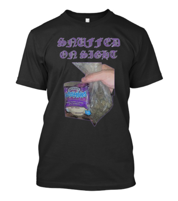 Uncrustables Snuffed On Sight Peanut Butter Grape Smucker’s Sandwich T-Shirt