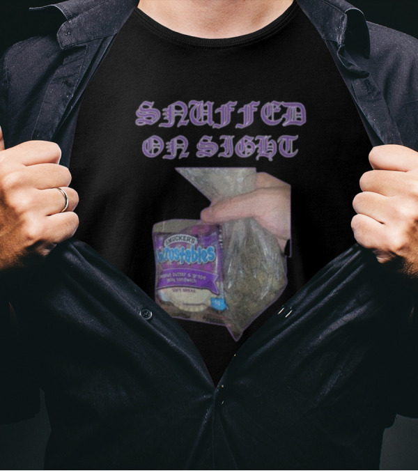 Uncrustables Snuffed On Sight Peanut Butter Grape Smucker’s Sandwich T-Shirt