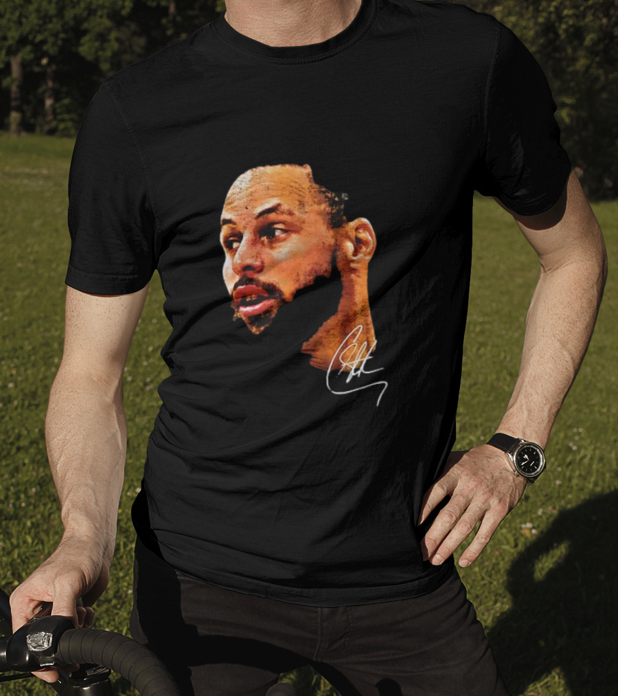 Stephen Curry NBA Big Face Signature T-Shirt