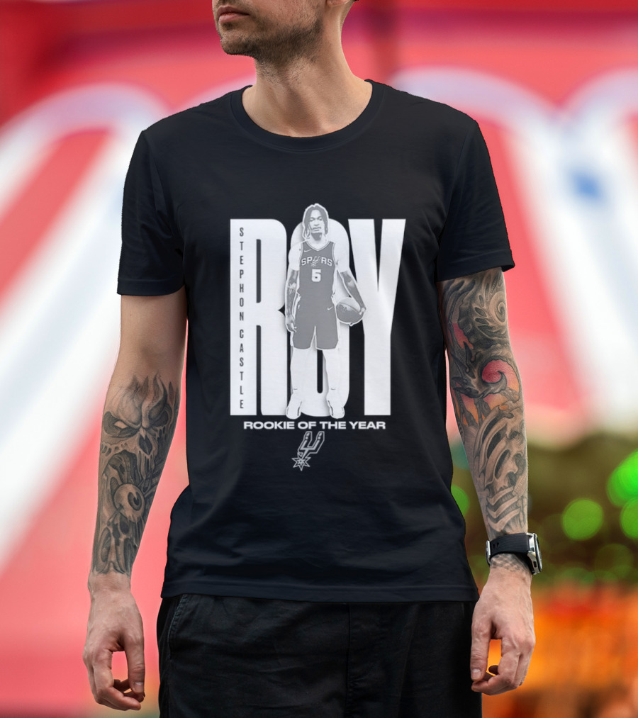 Stephon Castle San Antonio Spurs 2025 ROTY Prediction NBA Rookie of the Year T-Shirt