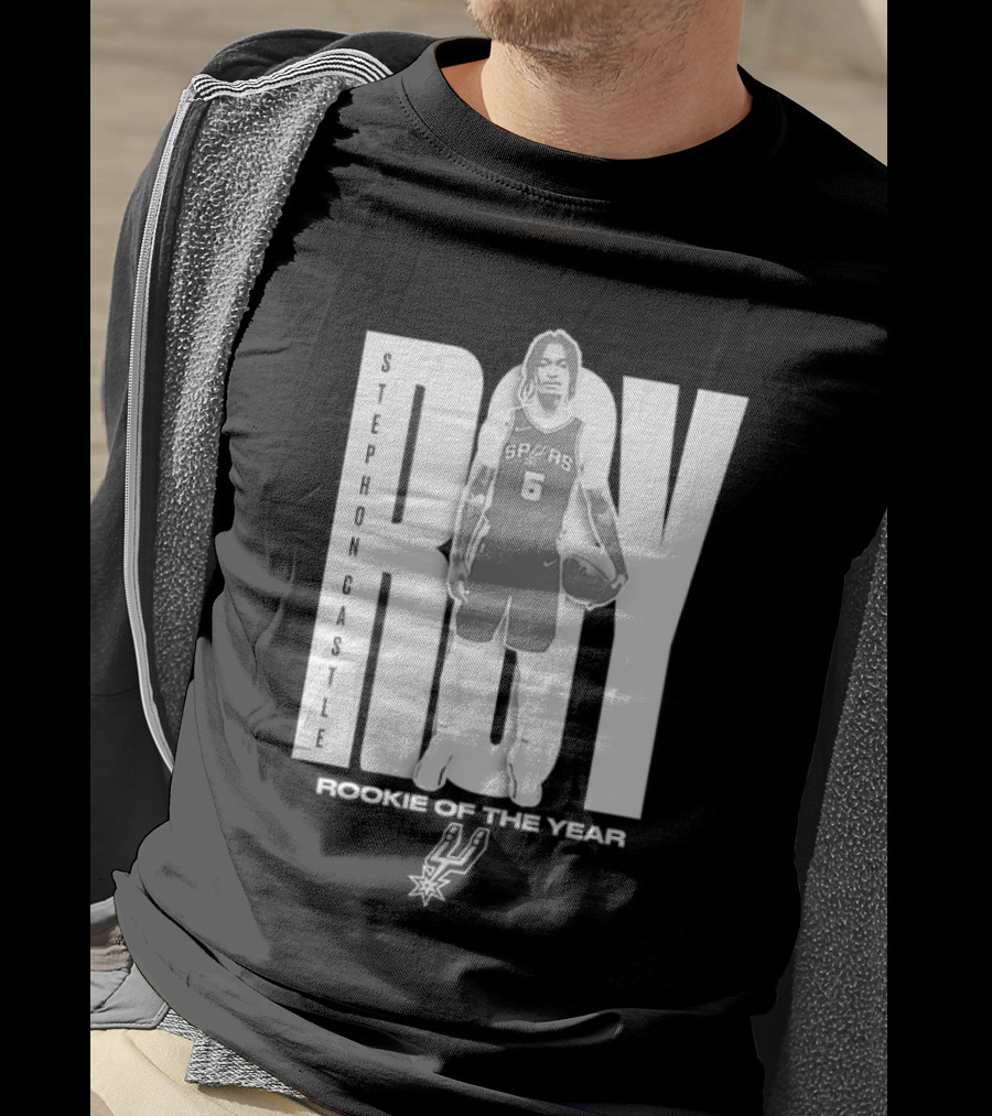 Stephon Castle San Antonio Spurs 2025 ROTY Prediction NBA Rookie Of The Year T-Shirt