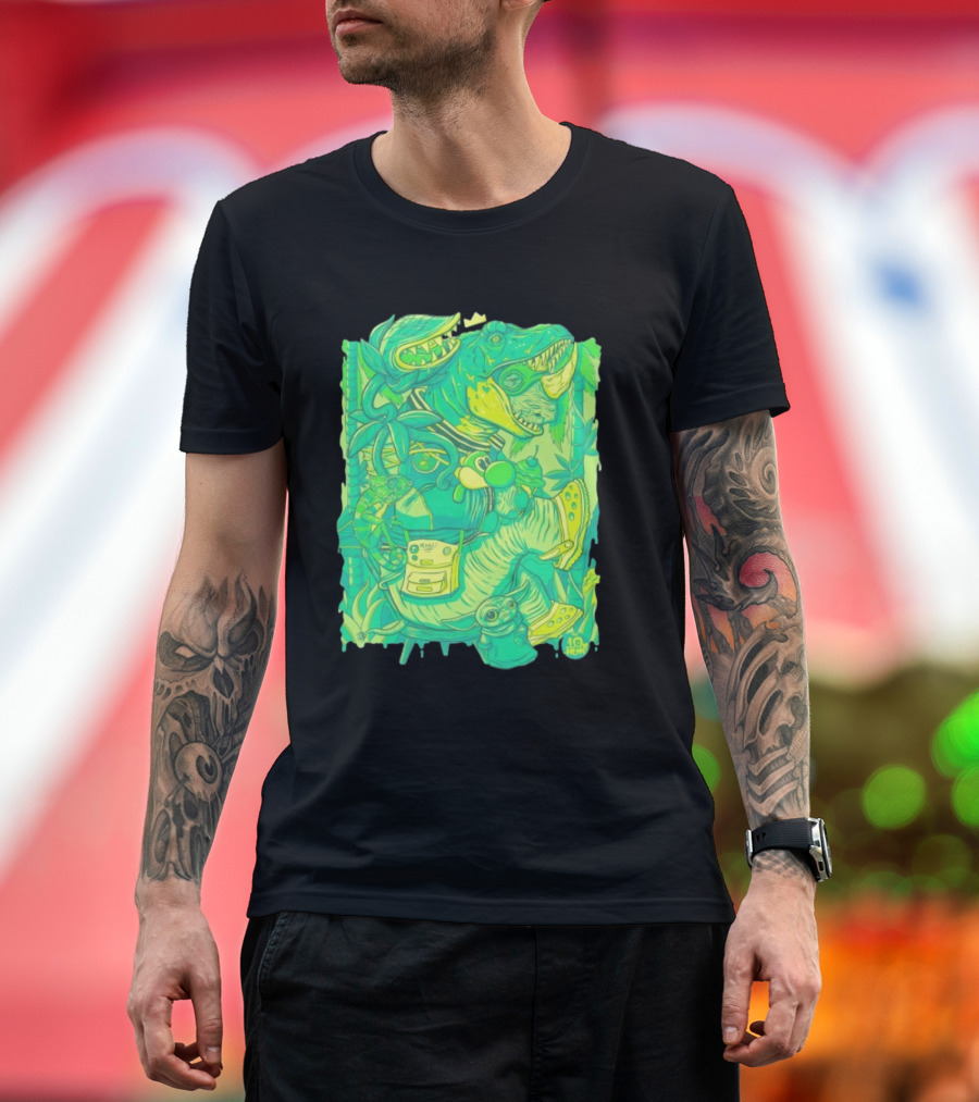 Ten Hundred Green Rhino 10 Hun Adventure T-Shirt