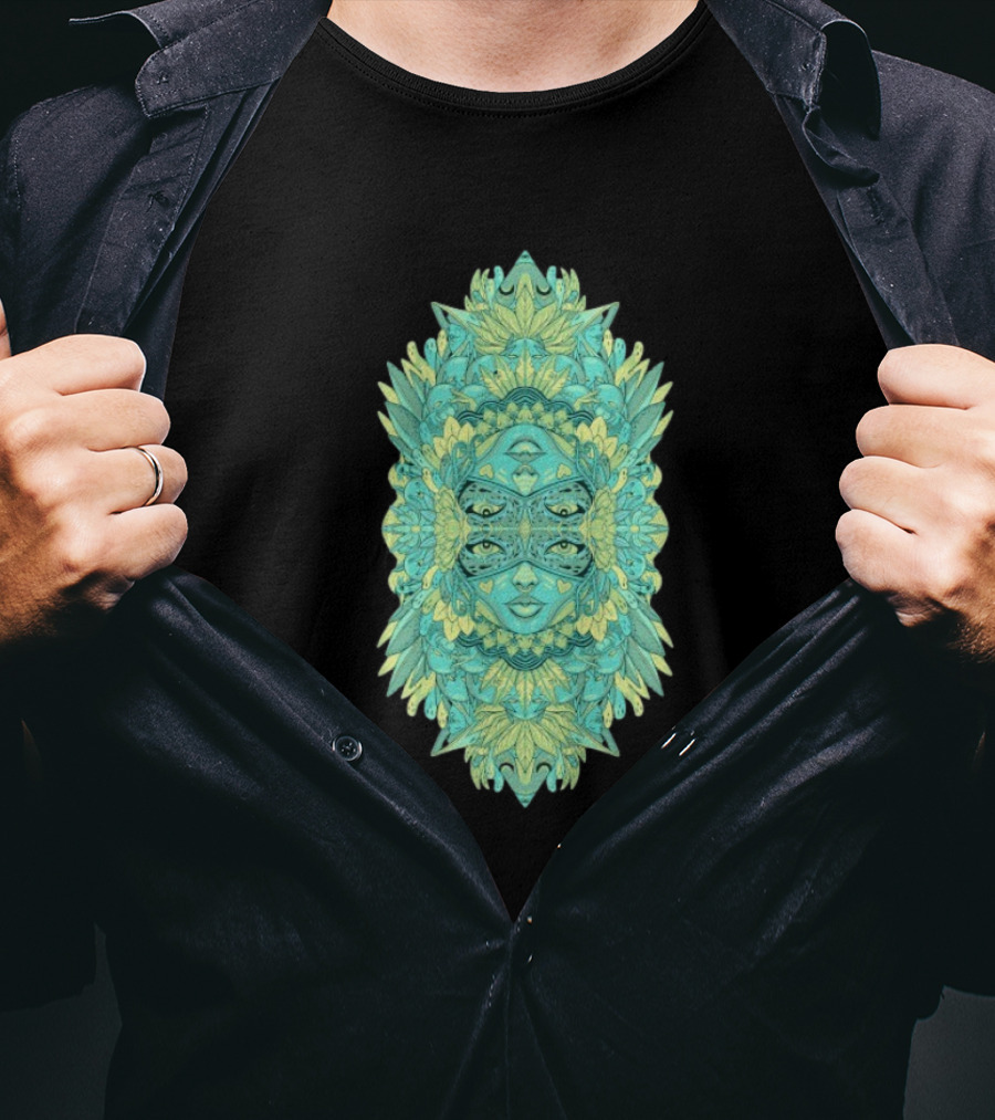 Ten Hundred Reflect Kaleidoscopic Faces Symmetrical Nature T-Shirt
