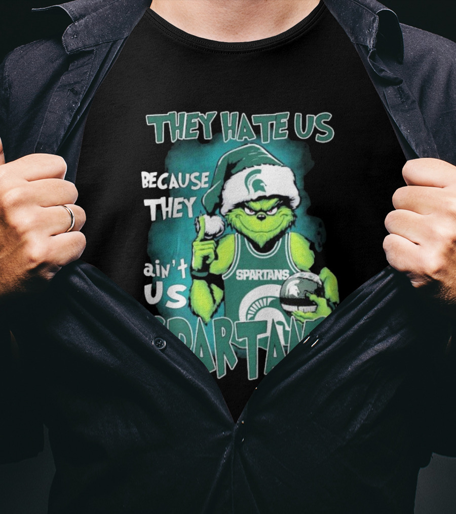 The Grinch They Hate Us Because They Ain’t Us Spartans T-Shirt