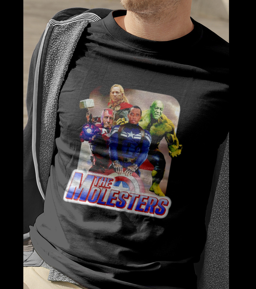 The Molesters Avengers Parody 2025 Captain America Iron Man Thor Hulk T-Shirt