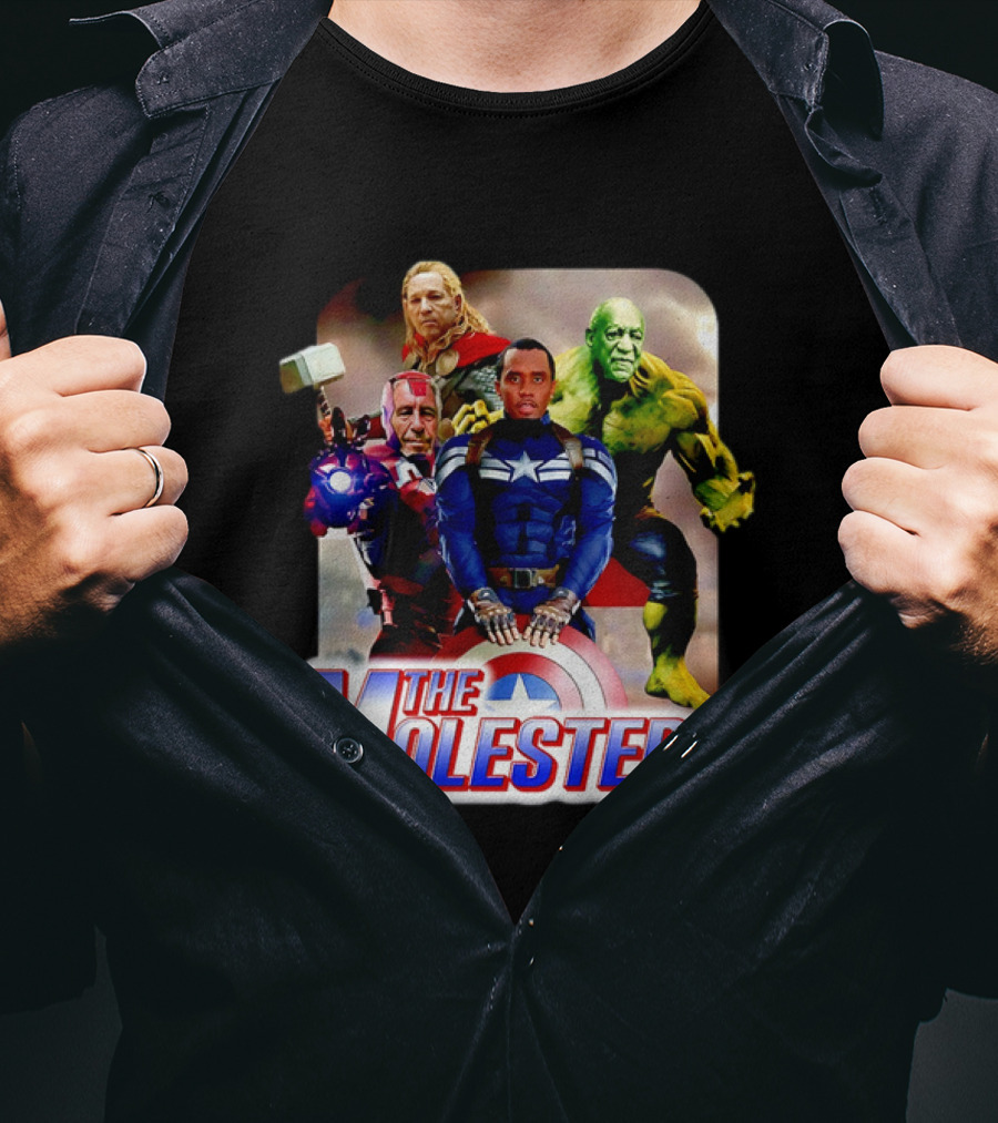 The Molesters Avengers Parody 2025 Captain America Iron Man Thor Hulk T-Shirt
