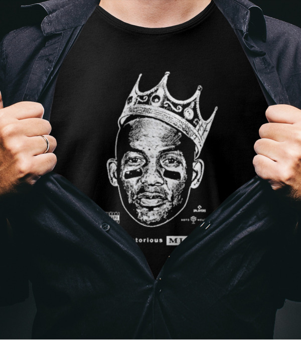 The Notorious Mig Crown Face With Parental Advisory And Labels T-Shirt