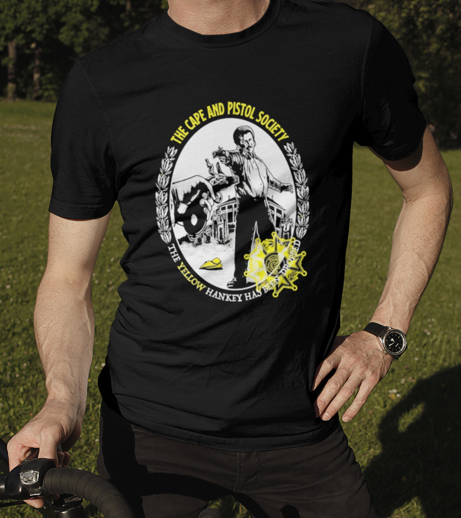 The Righteous Gemstones The Cape And Pistol Society Yellow Hankey Dropped Duelling T-Shirt