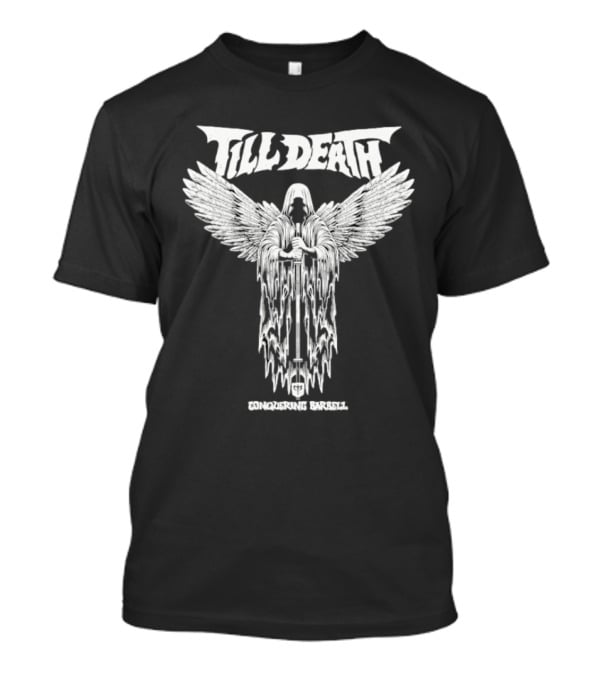 Till Death Angel Conquering Barbell T-Shirt