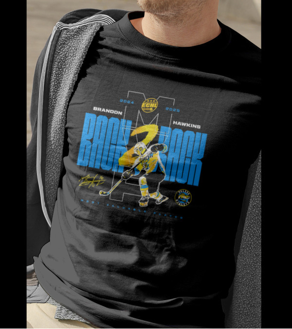 Brandon Hawkins Back To Back Most Valuable Player 2024 2025 Toledo Walleye Signature T-Shirt