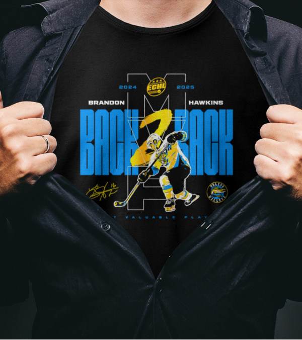 Brandon Hawkins Back To Back Most Valuable Player 2024 2025 Toledo Walleye Signature T-Shirt