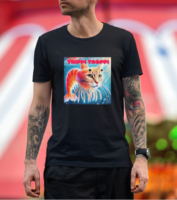 Premium T-Shirt: Trippi Troppi Cat Shrimp Hybrid T-Shirt Trippi Troppi Cat Shrimp Hybrid T-Shirt