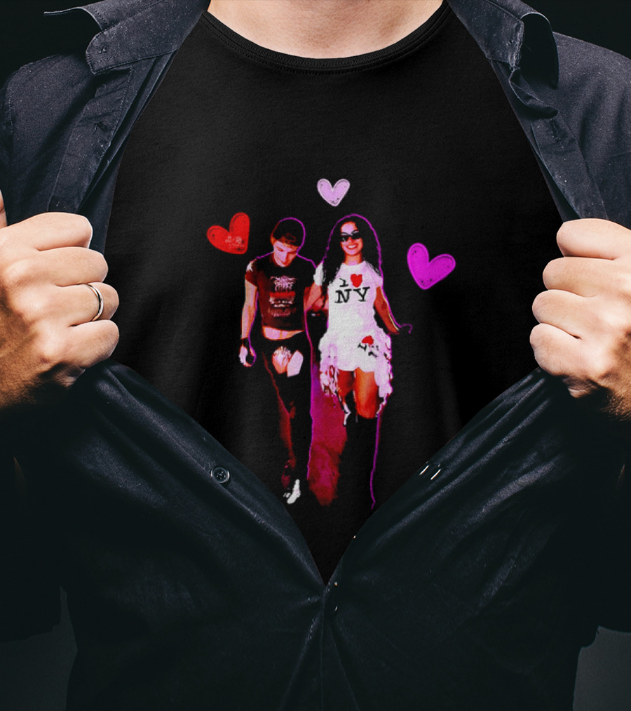 Troye Sivan Charli XCX Heart Motif NY Fashion Style T-Shirt