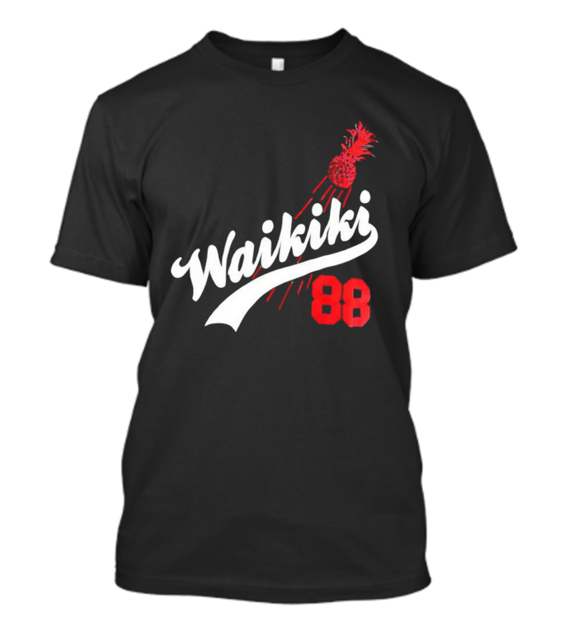 Waikiki 88 Los Angeles Dodgers Pineapple Baseball Graphic T-Shirt