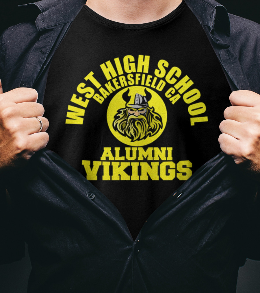 West High School Bakersfield CA Alumni Vikings T-Shirt