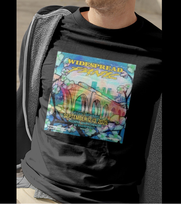 Widespread Panic Show At Allianz Amphitheater In Riverfront Richmond VA On September 12-13 2025 T-Shirt