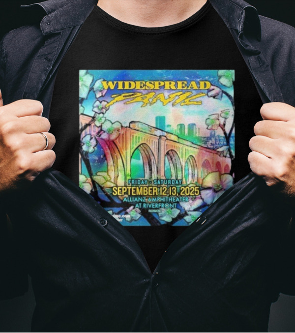 Widespread Panic Show At Allianz Amphitheater In Riverfront Richmond VA On September 12-13 2025 T-Shirt