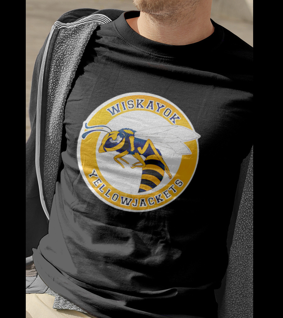 Wiskayok Yellowjackets Buzzing Insect Emblem T-Shirt