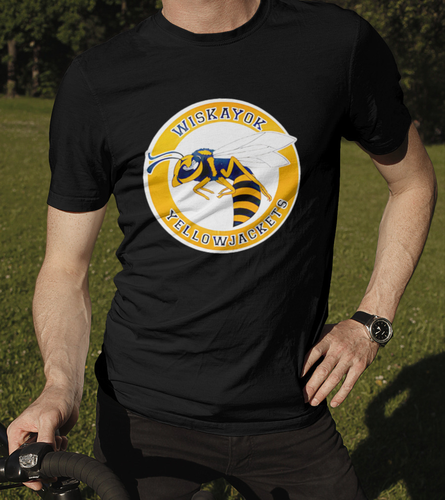 Wiskayok Yellowjackets Buzzing Insect Emblem T-Shirt