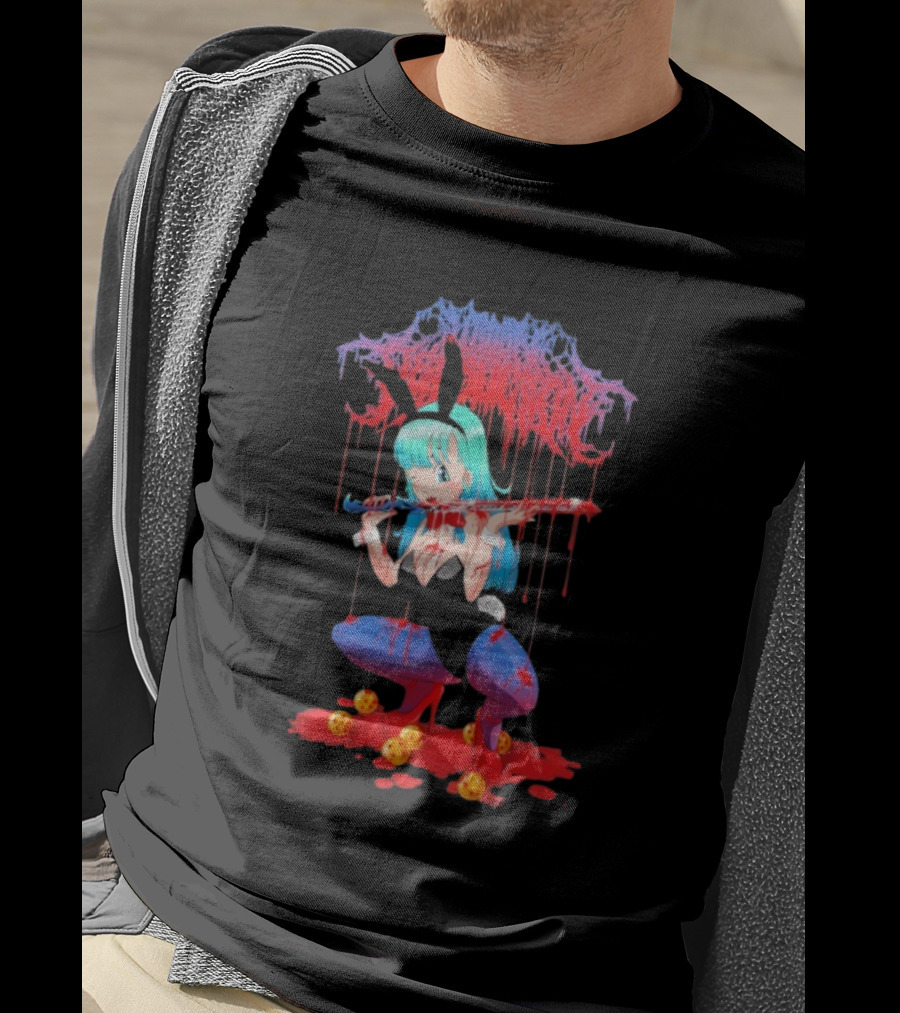 Within Destruction Blood Sword Dragon Ball Bulma With Dragon Balls T-Shirt