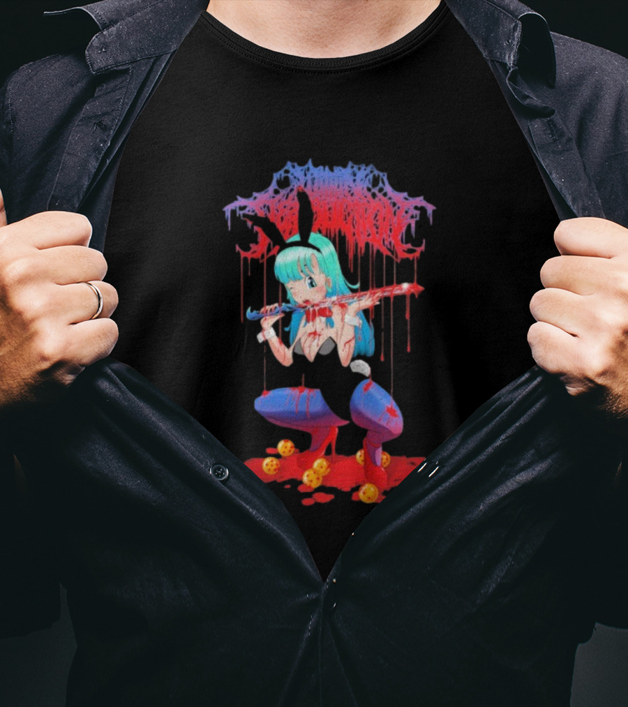 Within Destruction Blood Sword Dragon Ball Bulma With Dragon Balls T-Shirt