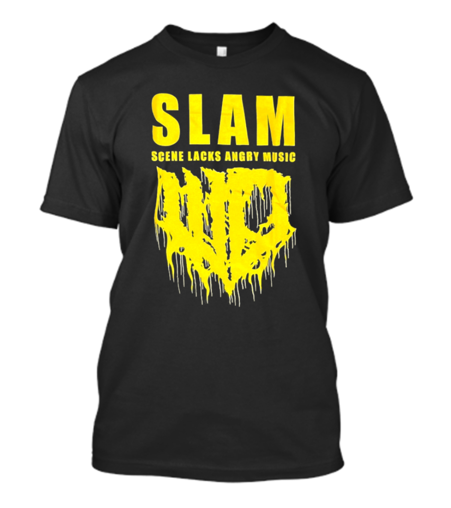 Slam Scene Lacks Angry Music Dripping Graphic T-Shirt