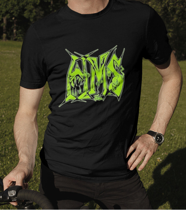 H.M.S Wolfsbane Atomic Themed Text With Monster Elements T-Shirt