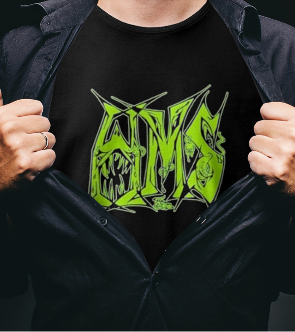 H.M.S Wolfsbane Atomic Themed Text With Monster Elements T-Shirt